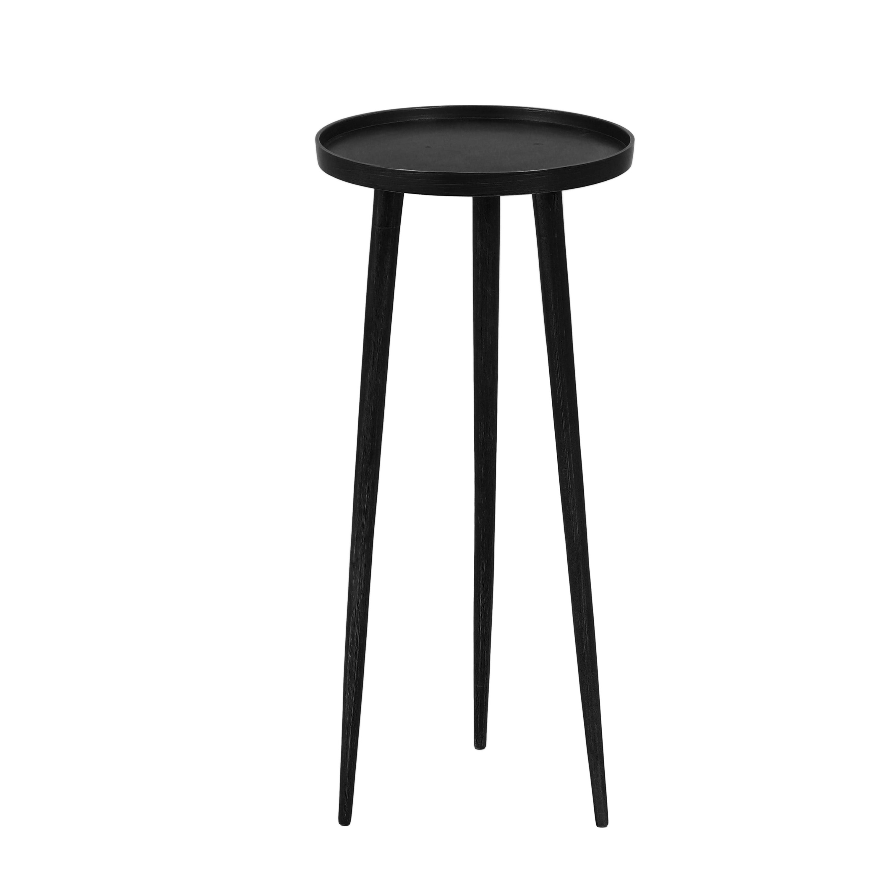 Hudson Tri Leg Side Table Set of 3 Black